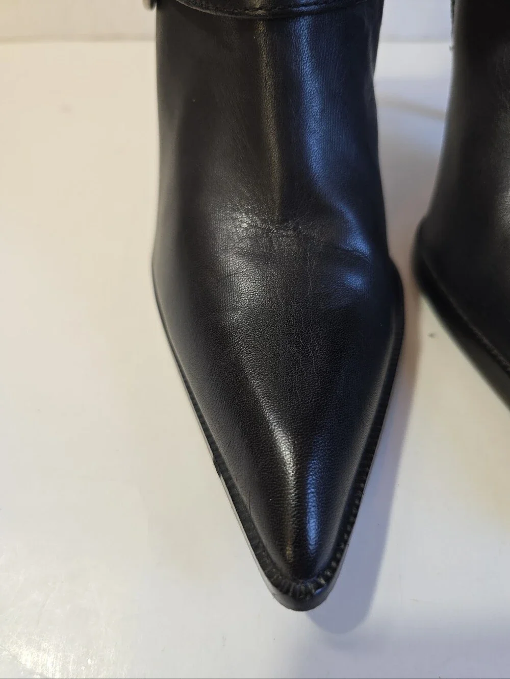 Harley Davidson Janelle Womens Black Knee-High Buckle Stiletto Boots Size 8.5 - Picture 5 of 15
